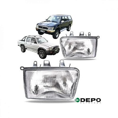 Farol hilux sw4 toyota de 1992 a 1995 lado direito com aplicação na hilux picape SRV de 2002 a 2004