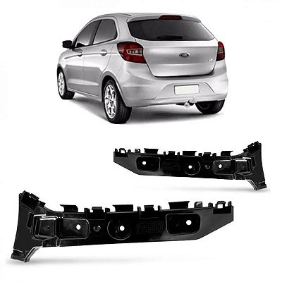 Suporte guia de para choque ka ford de 2015 a 2022 traseiro lado esquerdo hatch