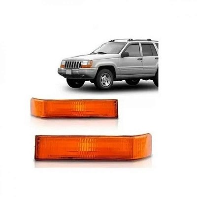 Lanterna grand cherokee jeep de 1997 a 2002 lado direito dianteira inferior âmbar