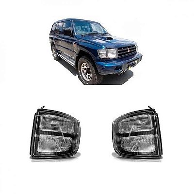 Lanterna pajero mitsubishi de 1998 a 2000 dianteira lado direito cristal versão gls