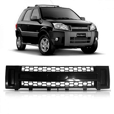 Grade do radiador ecosport ford de 2008 a 2012 preta lisa
