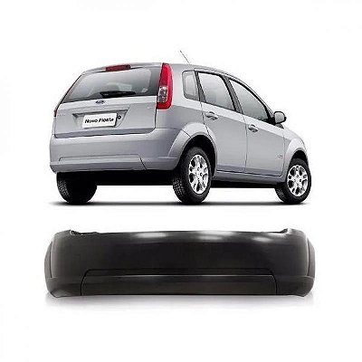 Para choque fiesta ford de 2008 a 2014 traseiro preto hatch rocam