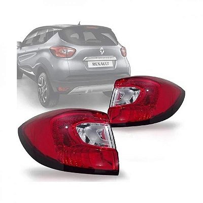 Lanterna captur renault de 2017 a 2024 traseira de canto lado direito com LED