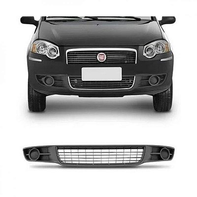 Grade do para choque siena fiat de 2008 a 2012 central cinza versão el sem furo