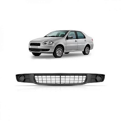 Grade do para choque siena fiat de 2008 a 2012 central preta versão el sem furo