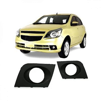Grade para choque agile chevrolet de 2009 a 2014 dianteira lado direito com furo