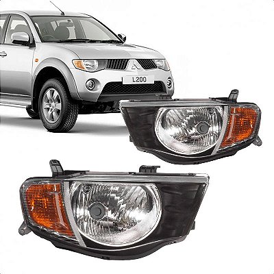 Farol triton mitsubishi de 2007 a 2010 lado direito âmbar