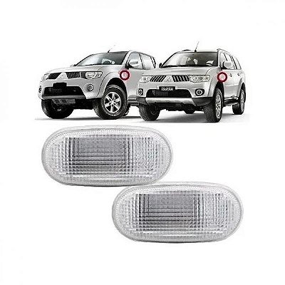 Lanterna triton mitsubishi de 2007 a 2016 lateral lado esquerdo cristal