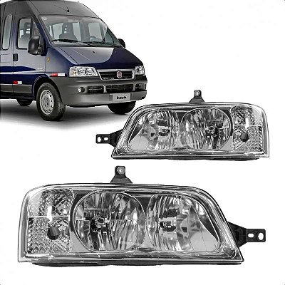 Farol ducato fiat boxer peugeot jumper citroën de 2005 a 2017 lado esquerdo manual