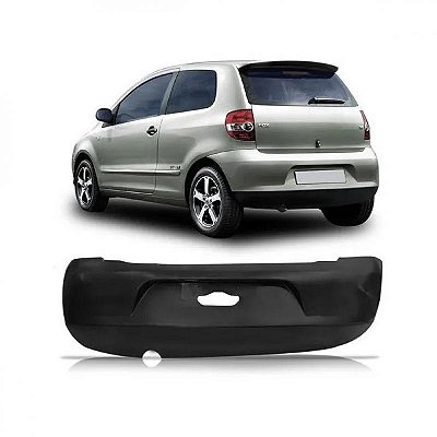 Para choque fox volkswagen de 2004 a 2009 traseiro preto liso e texturizado