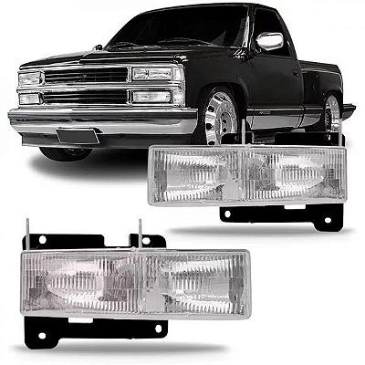 Farol silverado chevrolet de 1993 a 2004 lado direito