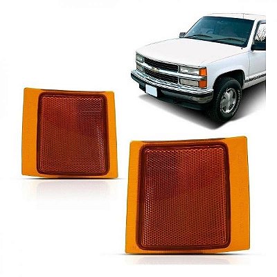 Lanterna silverado chevrolet de 1993 a 2004 dianteira lado esquerdo âmbar sem função