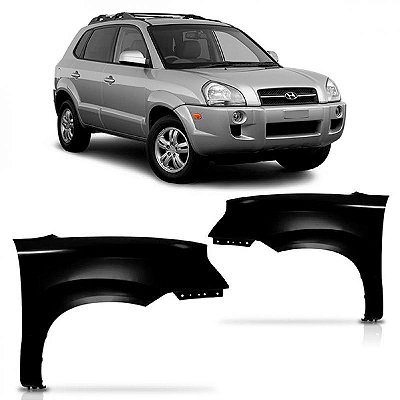 Para lama tucson hyundai de 2005 a 2016 lado direito sem furo moldura inferior para choque