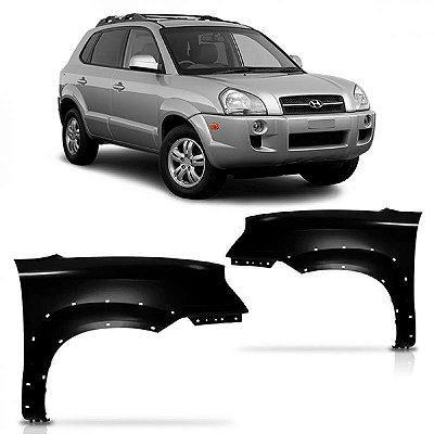Para lama tucson hyundai de 2005 a 2016 lado direito com furo para alargador