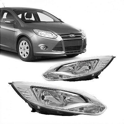 Farol focus ford de 2014 a 2015 lado esquerdo cromado