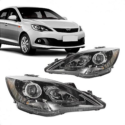 Farol celer chery de 2016 a 2017 lado direito