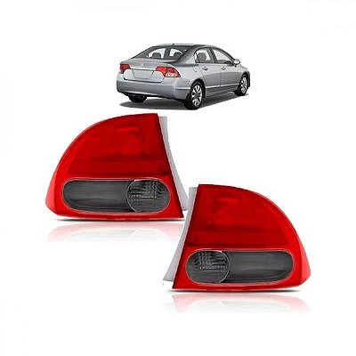 Lanterna civic honda de 2007 a 2011 lado direito traseira fumê de canto