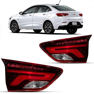 Lanterna onix chevrolet de 2020 a 2025 traseira na mala lado direito sedã com LED