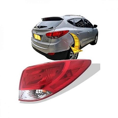 Lanterna ix35 hyundai de 2010 a 2022 traseira externa do canto lado direito