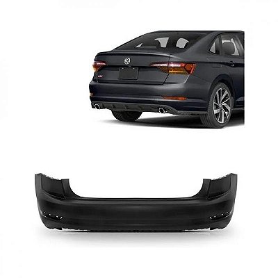 Para choque jetta volkswagen de 2019 a 2022 traseiro sem furo para sensor