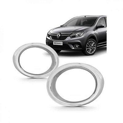 Moldura inferior do para choque para grade lateral sandero renault de 2020 a 2024 lado direito cromada