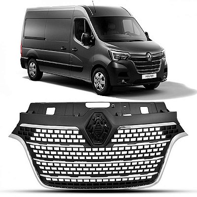 Grade do radiador master renault de 2022 a 2025 com friso cromado