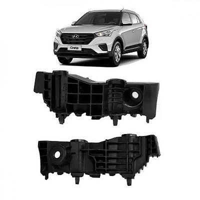 Suporte guia para para choque creta hyundai de 2017 a 2021 dianteiro lado esquerdo