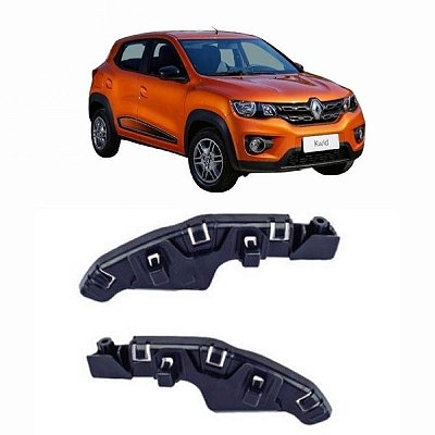 Suporte guia para choque kwid renault de 2017 a 2022 lado direito dianteiro