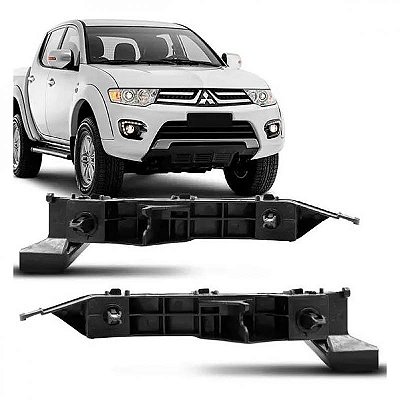 Suporte guia para para choque triton mitsubishi de 2011 a 2015 dianteiro lado esquerdo