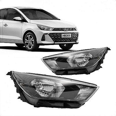 Farol hb20 hyundai de 2023 a 2026 lado esquerdo sem LED
