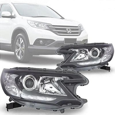 Farol crv honda de 2012 a 2014 lado esquerdo elétrico com motor com projetor