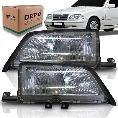 Farol c220 mercedes benz de 1997 a 2000 lado direito