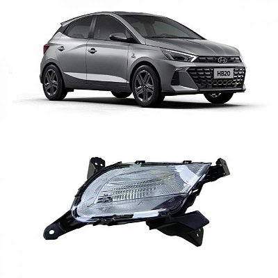Lanterna hb20 hyundai de 2023 a 2026 lado direito para choque dianteiro