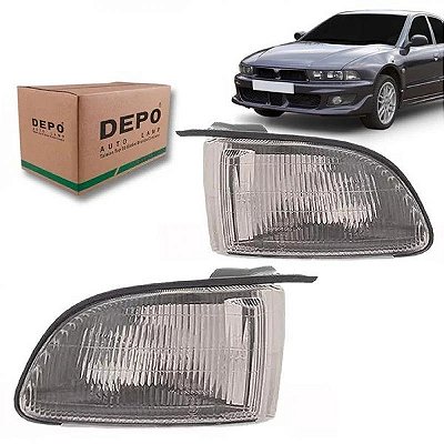 Lanterna galant mitsubishi de 1997 a 2002 dianteira lado esquerdo cristal