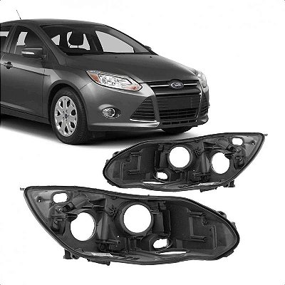 Carcaça de farol focus ford de 2014 a 2015 lado direito