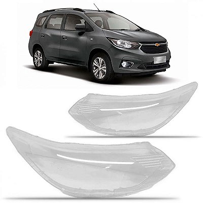 Lente de farol spin chevrolet de 2019 a 2024 lado esquerdo