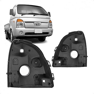 Carcaça de farol hr hyundai de 2005 a 2012 lado direito