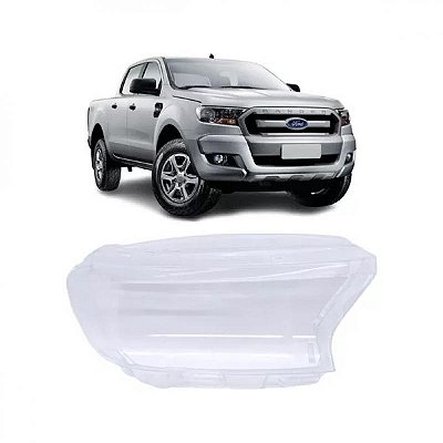 Lente de farol ranger ford de 2016 a 2023 lado esquerdo