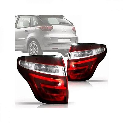 Lanterna c4 picasso citroën de 2008 a 2012 traseira lado direito fumê
