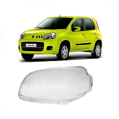 Lente do farol uno fiat de 2011 a 2014 lado direito