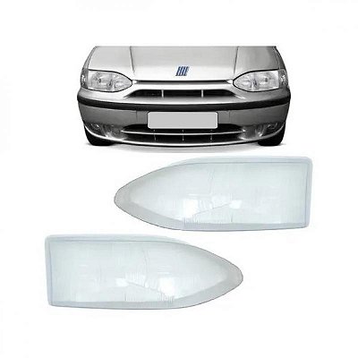 Lente de farol palio fiat de 1999 a 2000 lado direito biparábola