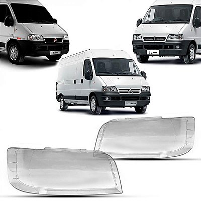 Lente de farol ducato fiat de 2005 a 2017 lado direito