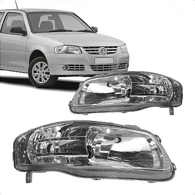 Farol gol volkswagen de 2006 a 2008 lado direito cromado geração 4