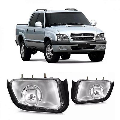 Farol auxiliar s10 chevrolet de 2001 a 2011 lado direito pit bull com lente de vidro