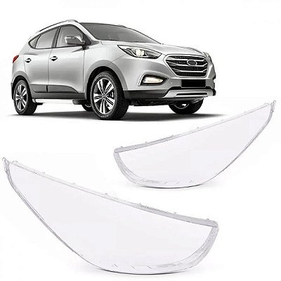 Lente de farol ix35 hyundai de 2010 a 2022 lado direito