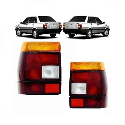 Lanterna prêmio fiat de 1985 a 1994 traseira lado esquerdo tricolor