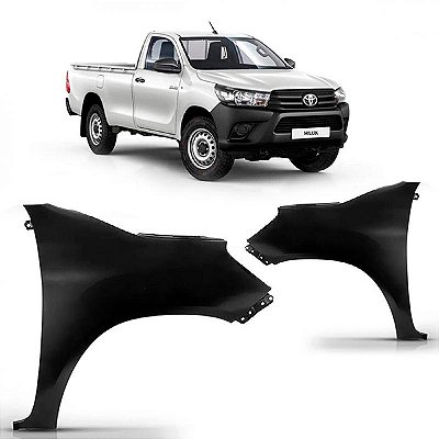 Para lama hilux toyota de 2016 a 2025 lado direito picape cabine simples sem furo para pisca
