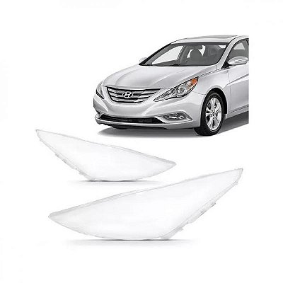 Lente do farol sonata hyundai de 2011 a 2014 lado direito