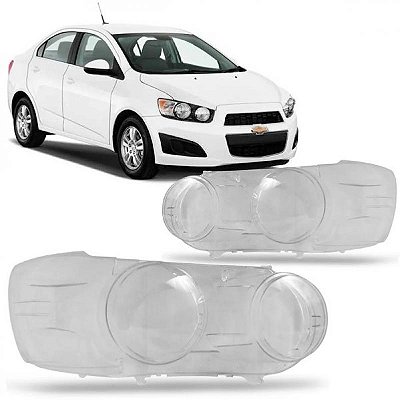 Lente de farol sonic chevrolet de 2012 a 2015 lado esquerdo