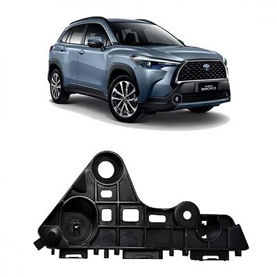 Suporte guia de para choque corolla cross toyota de 2021 a 2024 lado direito dianteiro